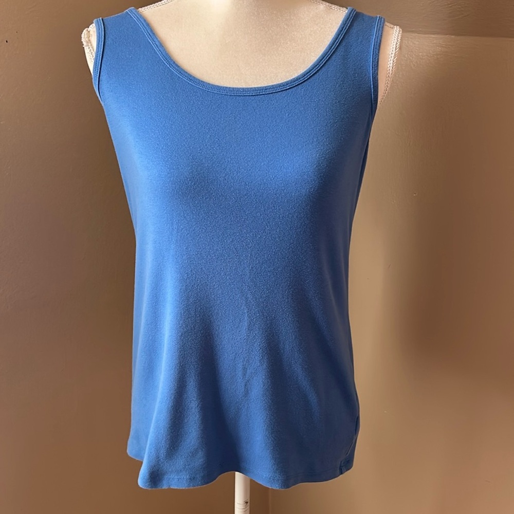 Talbots medium blue tank. Size medium